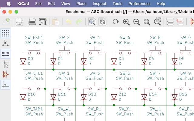 Schematic in KiCad