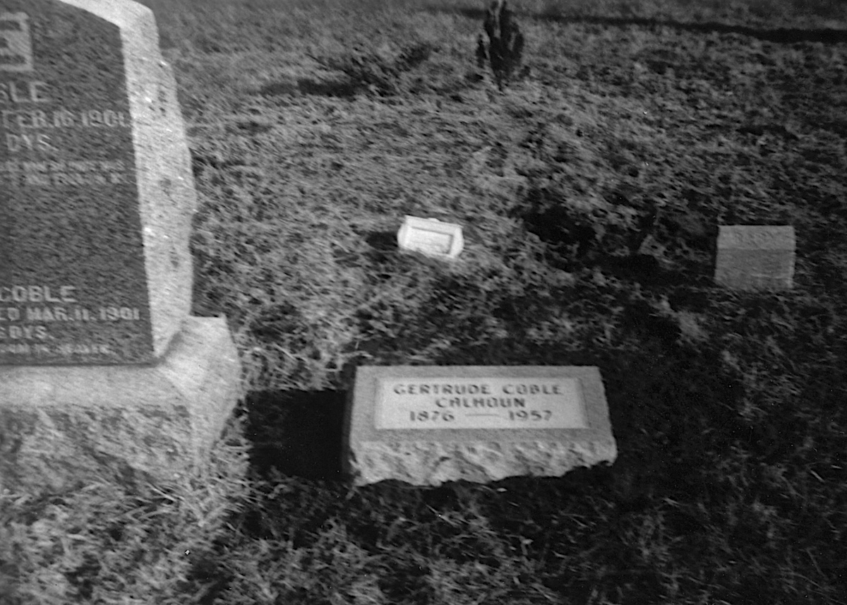 Gertrude’s headstone (1958).