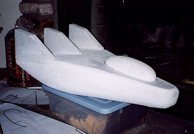 Attempt at the M2-F3 in styrofoam.