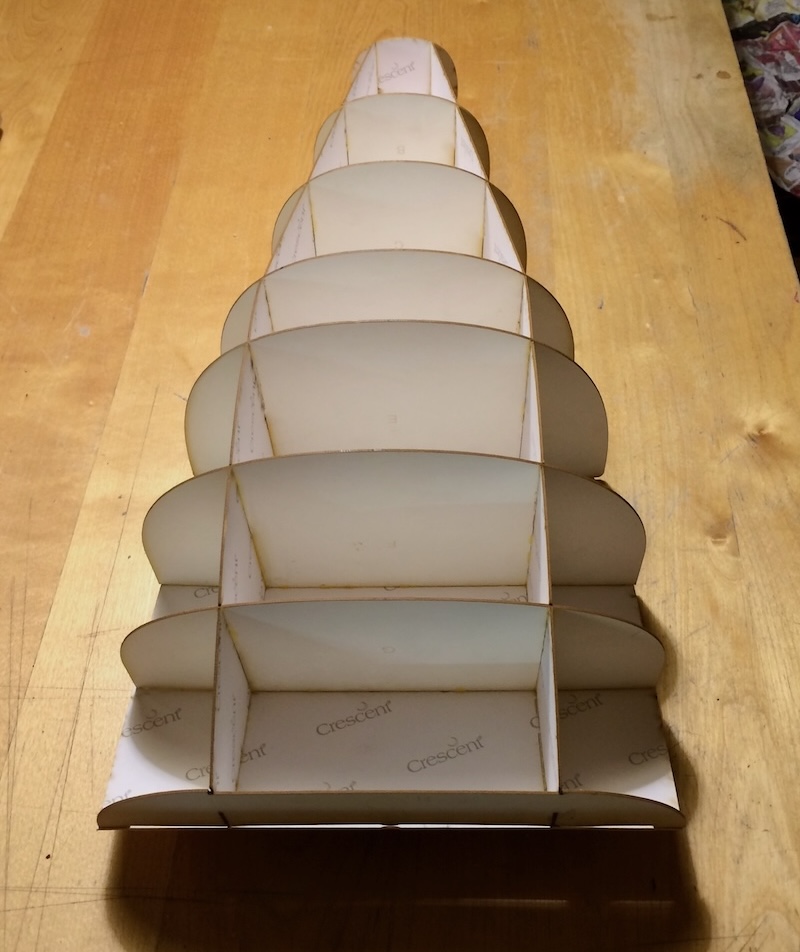 Bottom side of the matte board M2-F3.