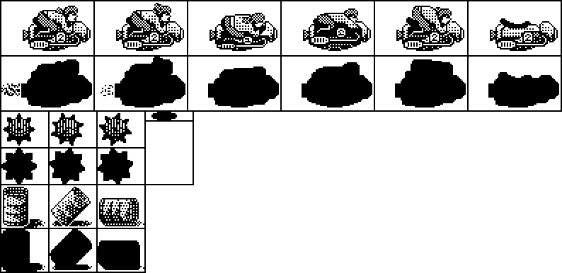 Sprites from an unreleased game, AirBikes.