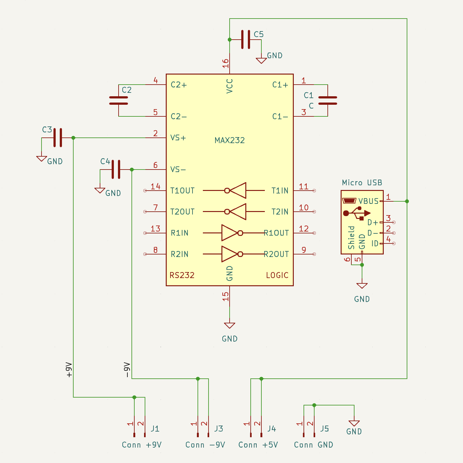 OpAmp breadboard helper schematic.