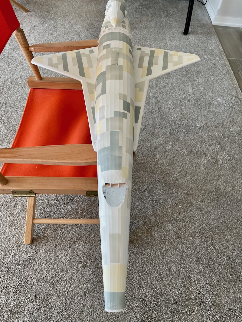 Painted several shades of grey.