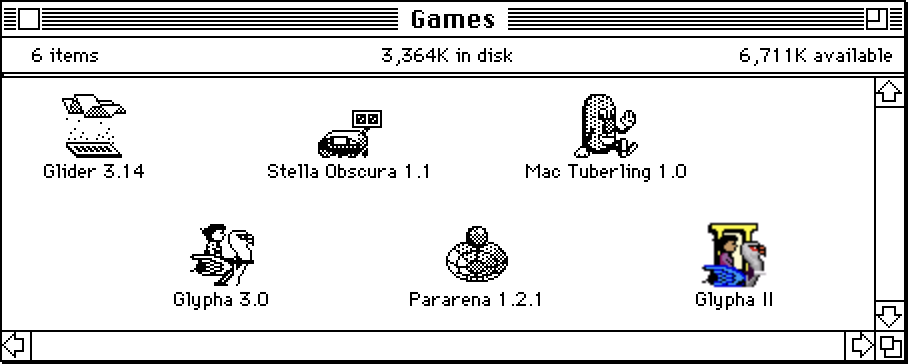 Icons for some shareware games I wrote.